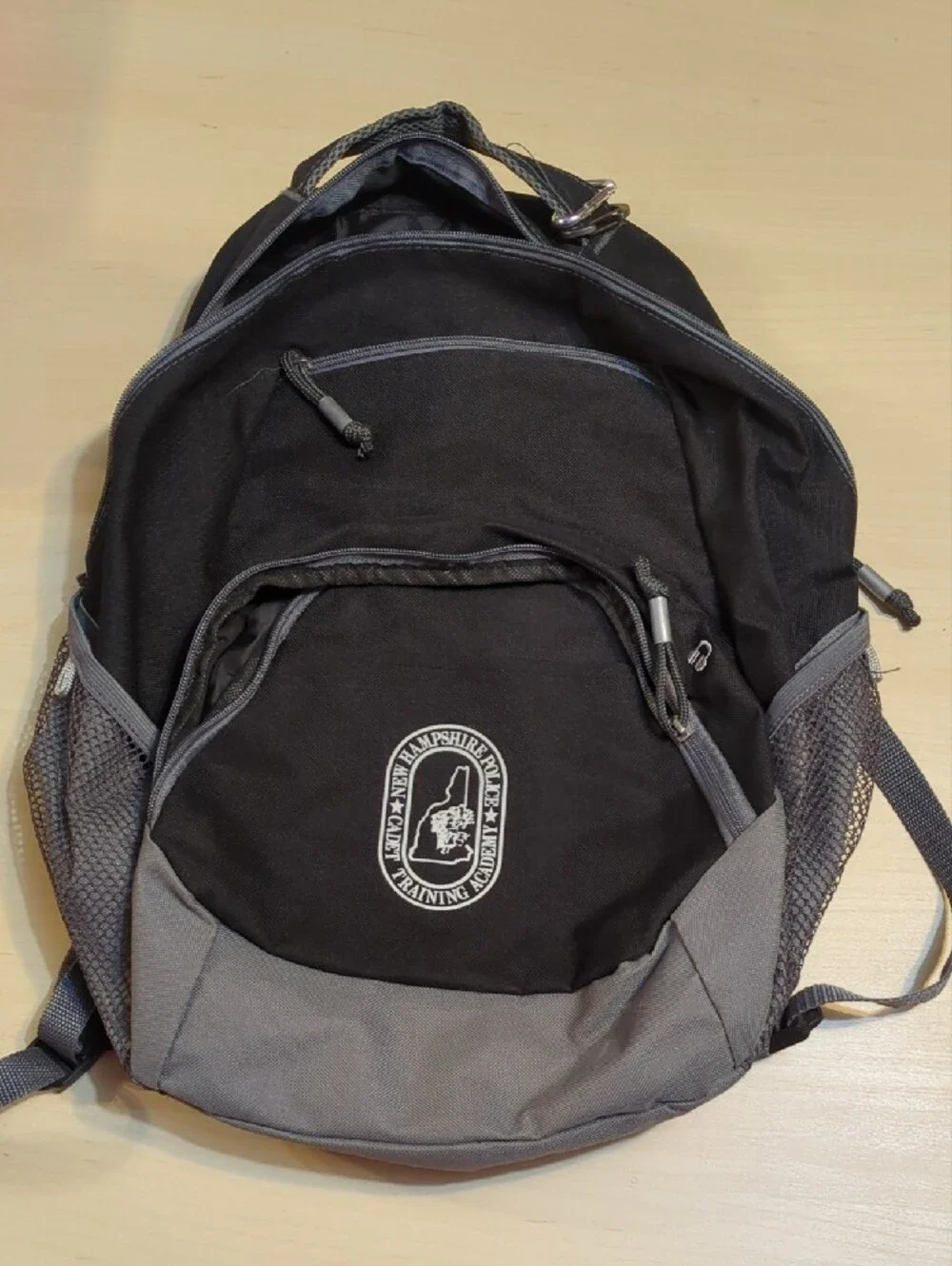Black and Gray Men's Backpack - New Hampshire Police Cadet Training Academy
